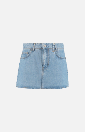 Denim mini skirt