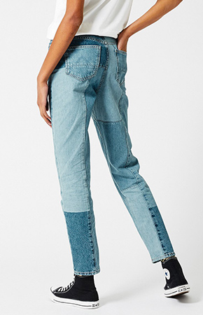 Mom Jeans Patchwork