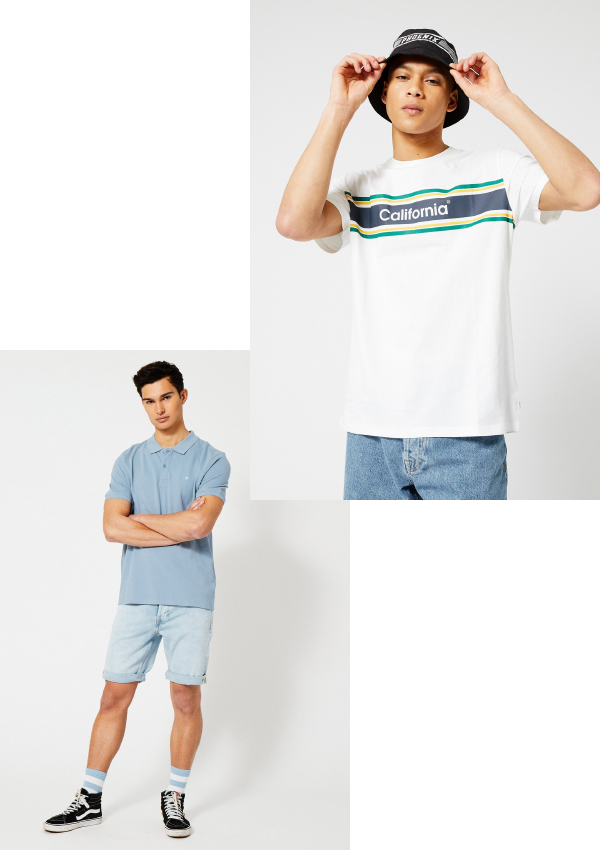 20% of fmen t-shirts & shorts