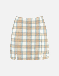 Short Skirt Plaid Print