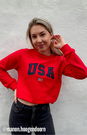 Sweater USA Tomato